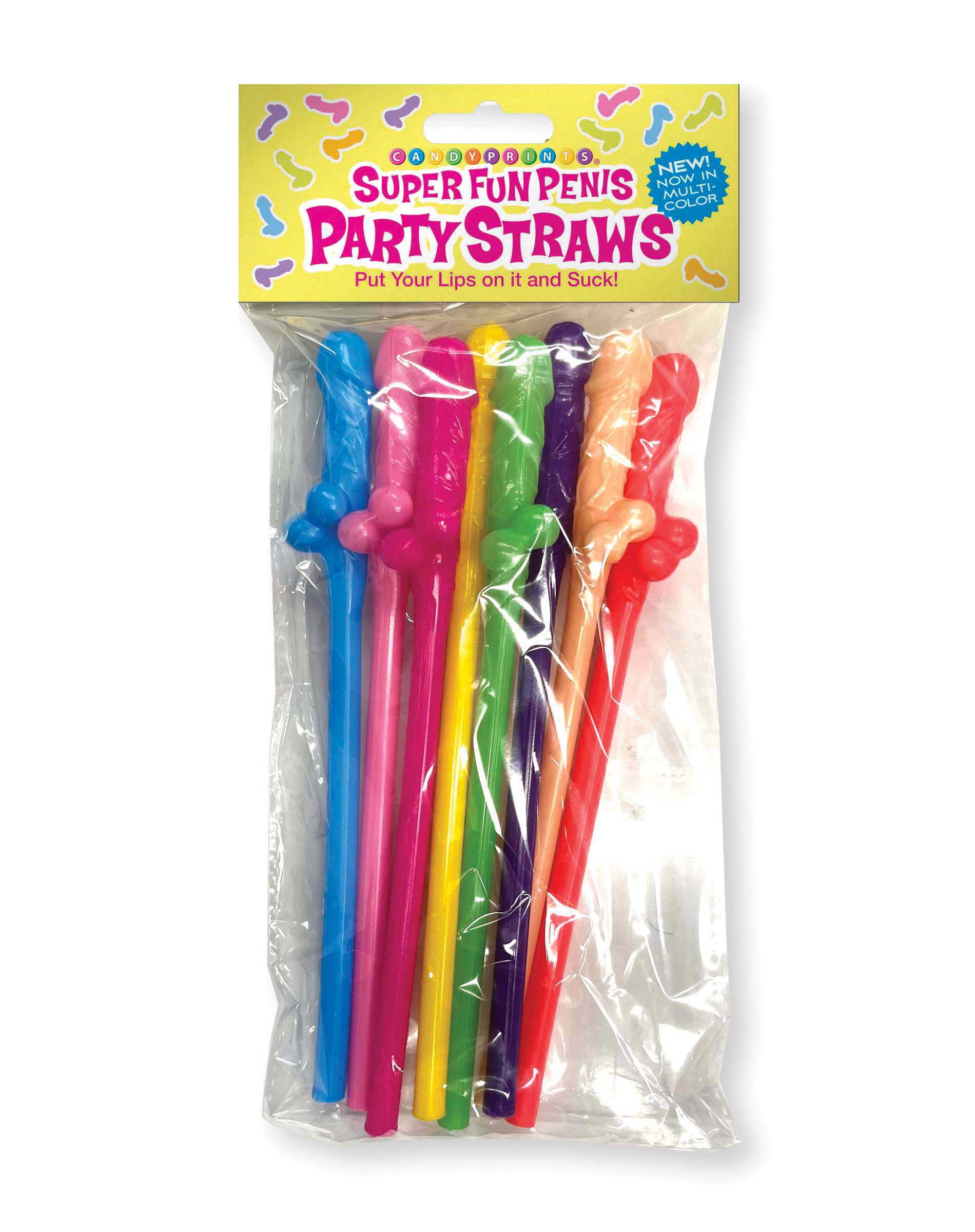 Super Fun Penis Straws - Multicolor-0