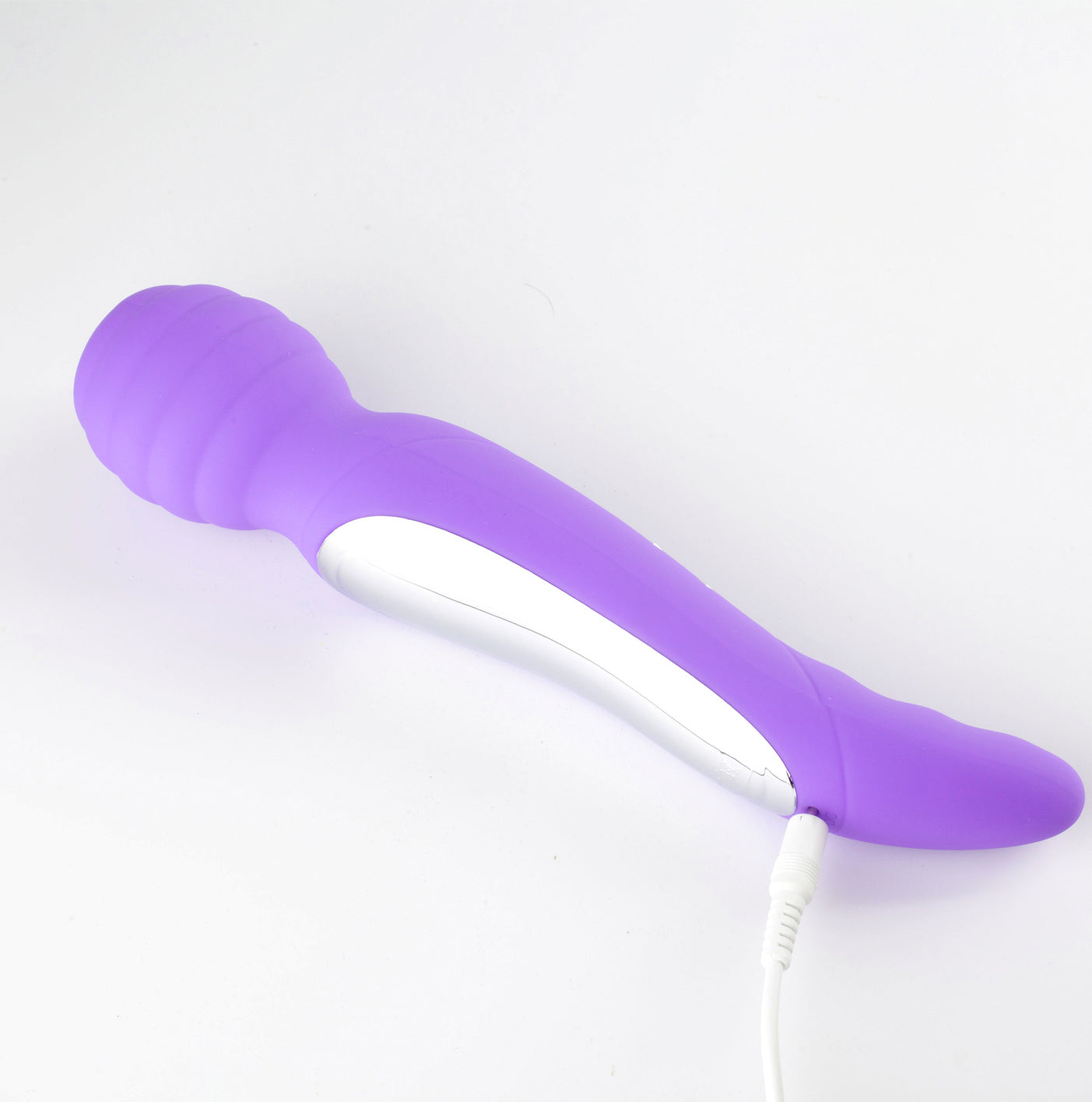 Zoe Twisty Dual Vibrating Pleasure Wand - Purple-0