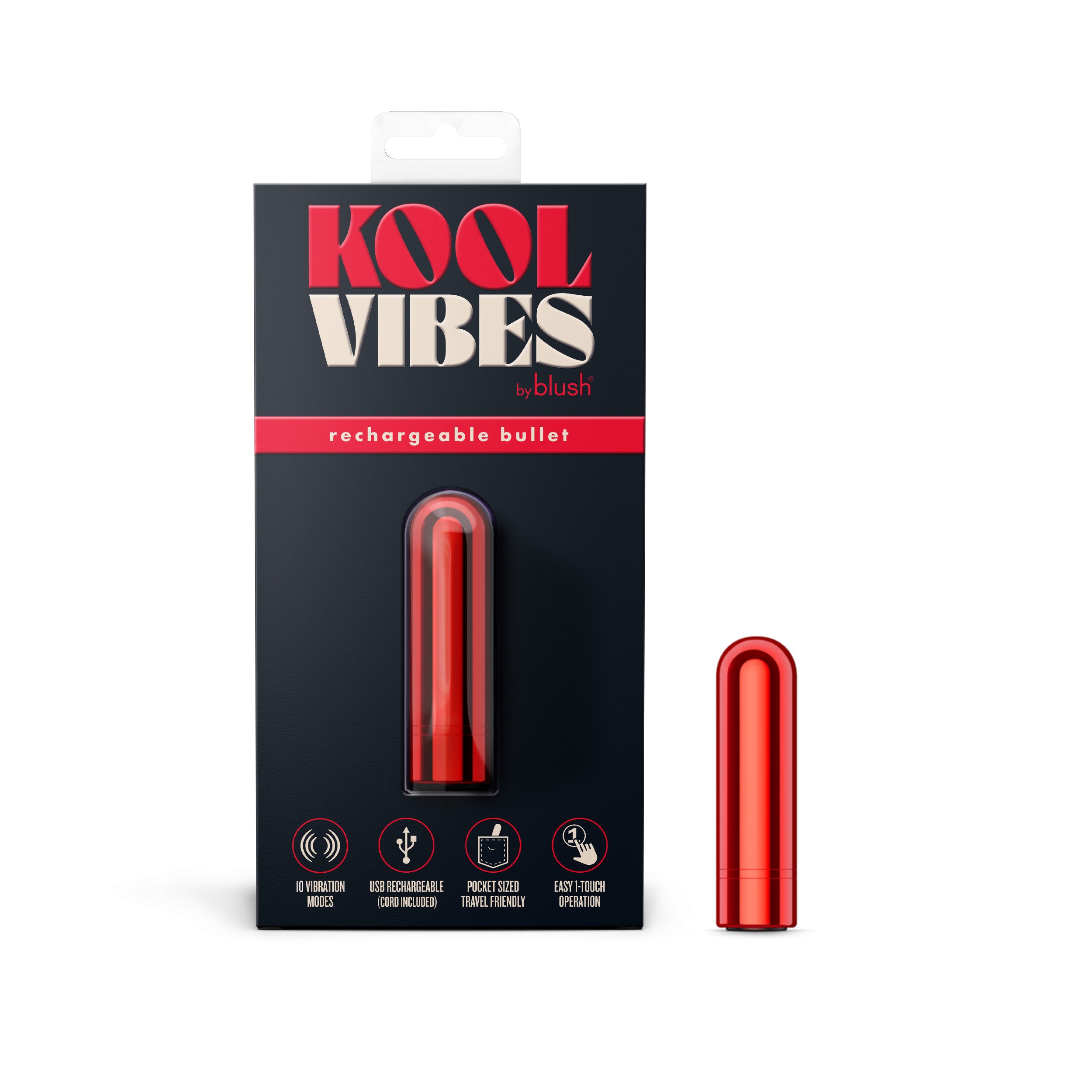 Kool Vibes - Rechargeable Mini Bullet - Cherry-2