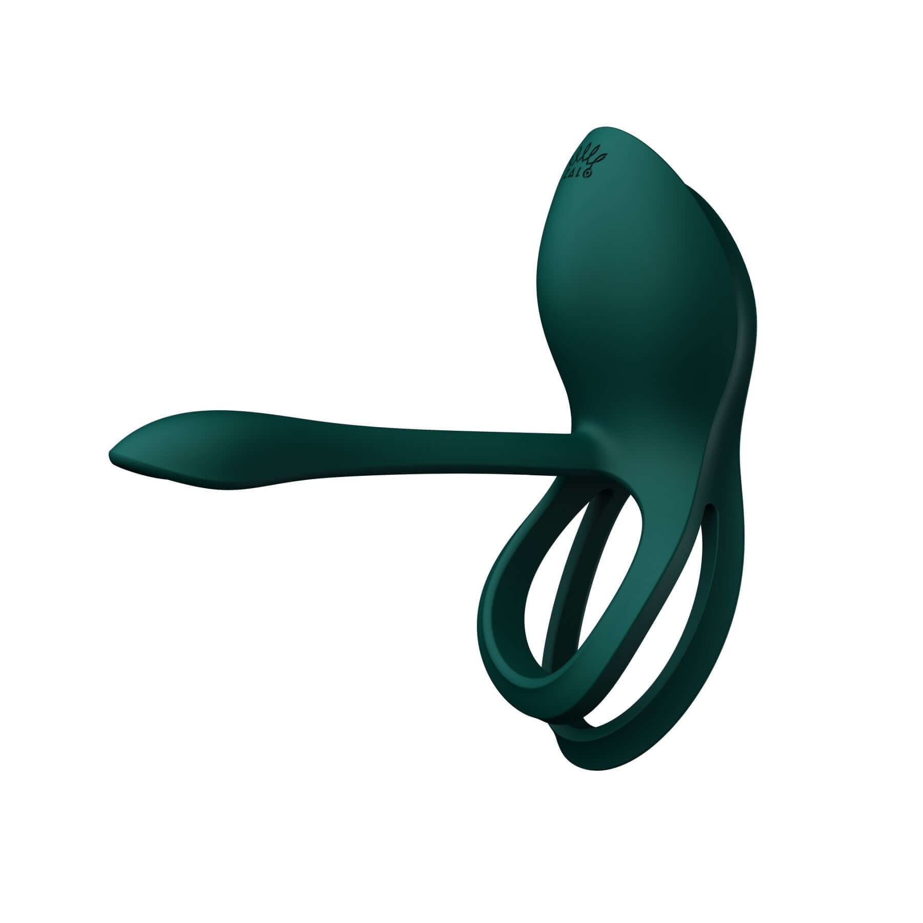 Turquoise green ZALO Bayek vibrating couples ring with 8 modes, remote control, USB rechargeable battery, and ergonomic design.