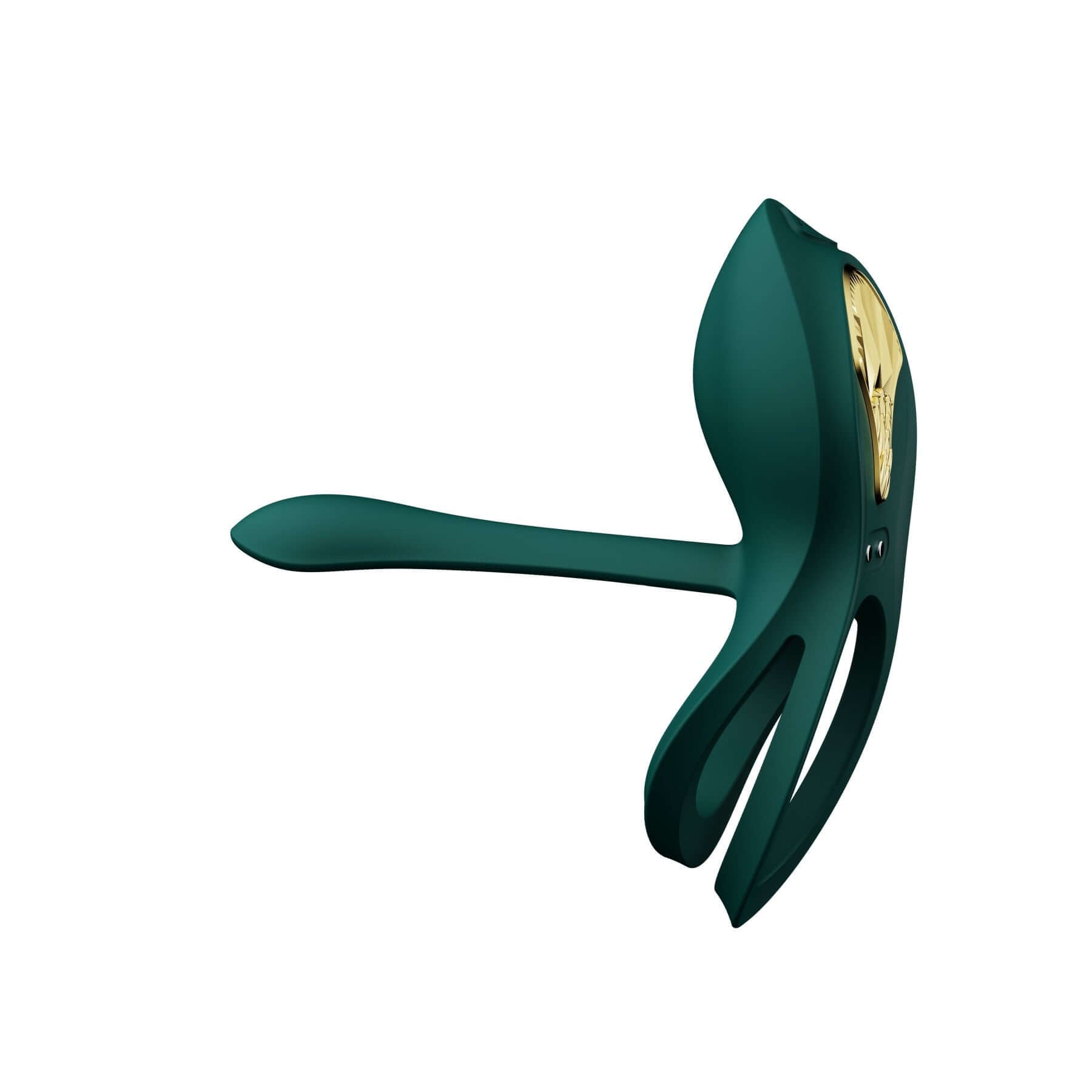 ZALO Bayek Vibrating Couples Ring in Turquoise Green with ergonomic design and 8 vibration modes for enhanced sexual experience.