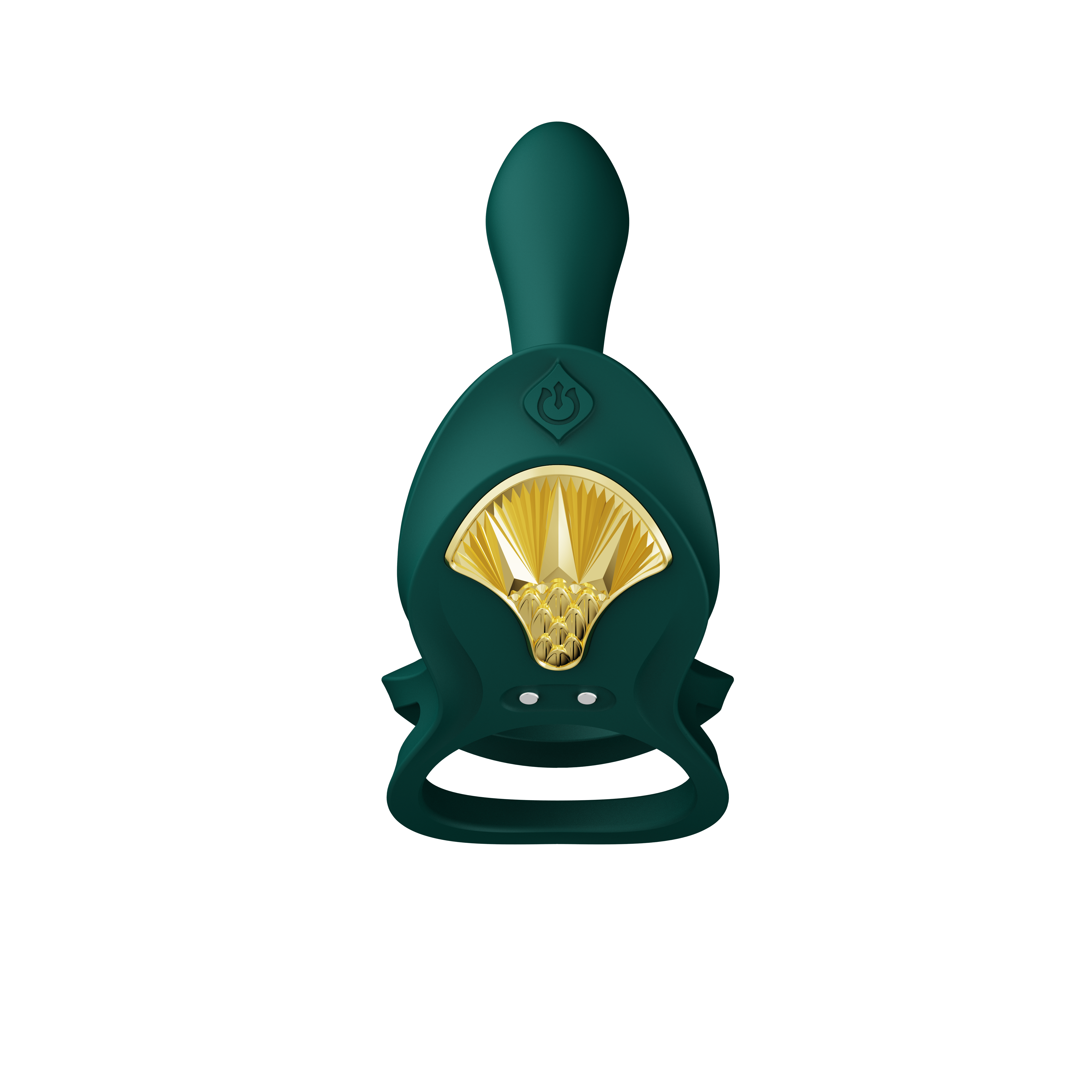 ZALO Bayek Vibrating Couples Ring in Turquoise Green with Remote Control and USB Rechargeable Battery