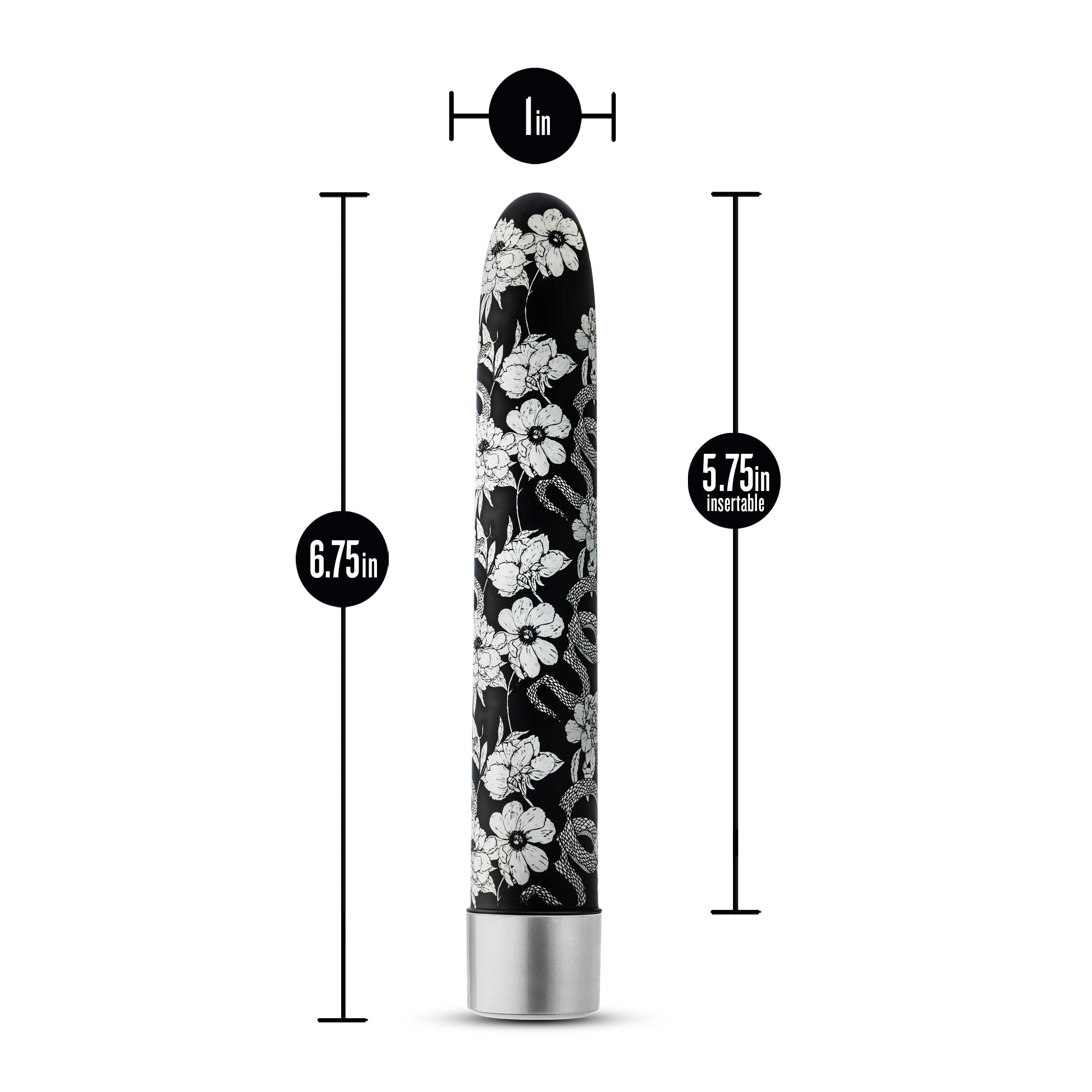 The Collection - Eden - 7 Inch Rechargeable Vibe - Black-0