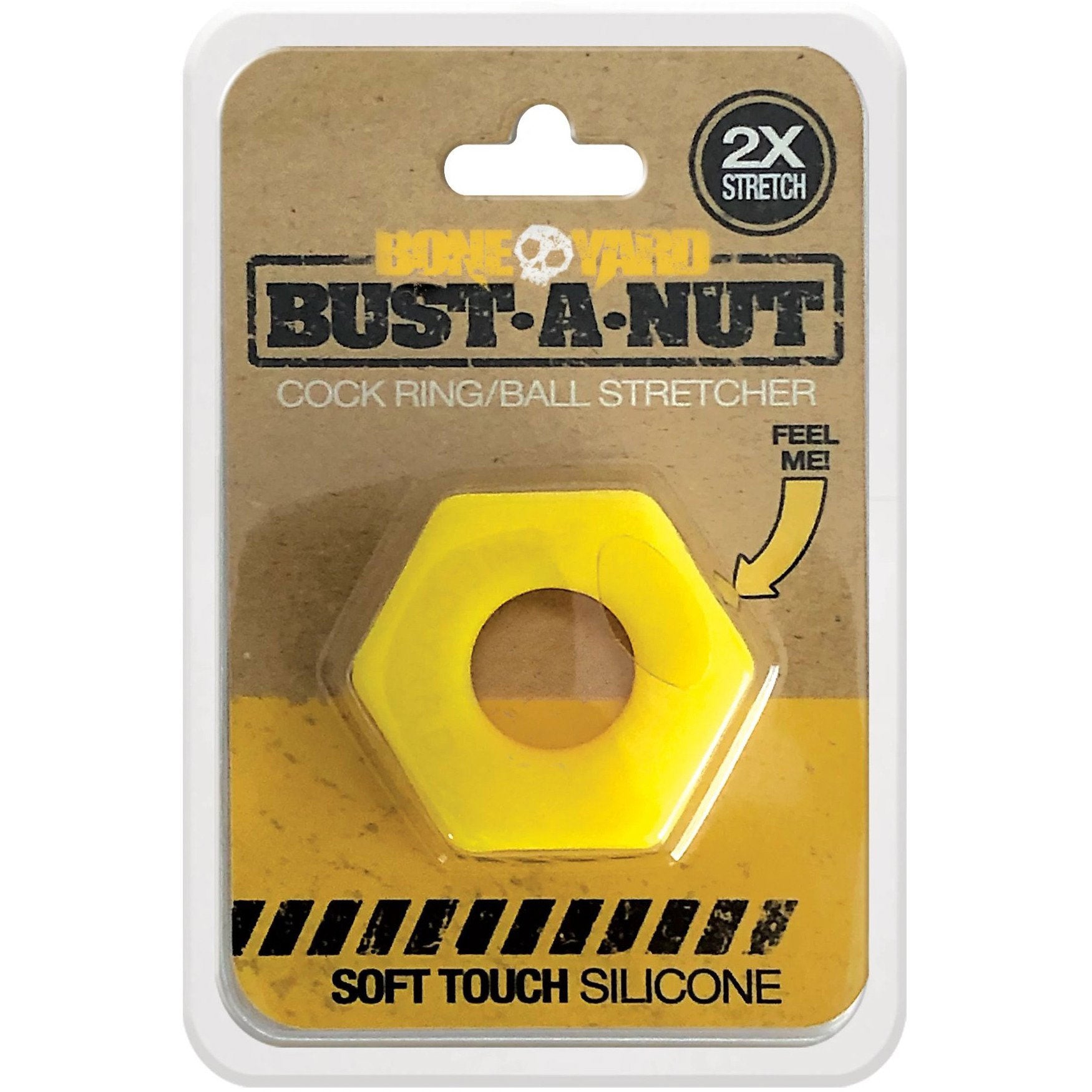 Bust a Nut Cock Ring - Yellow-4