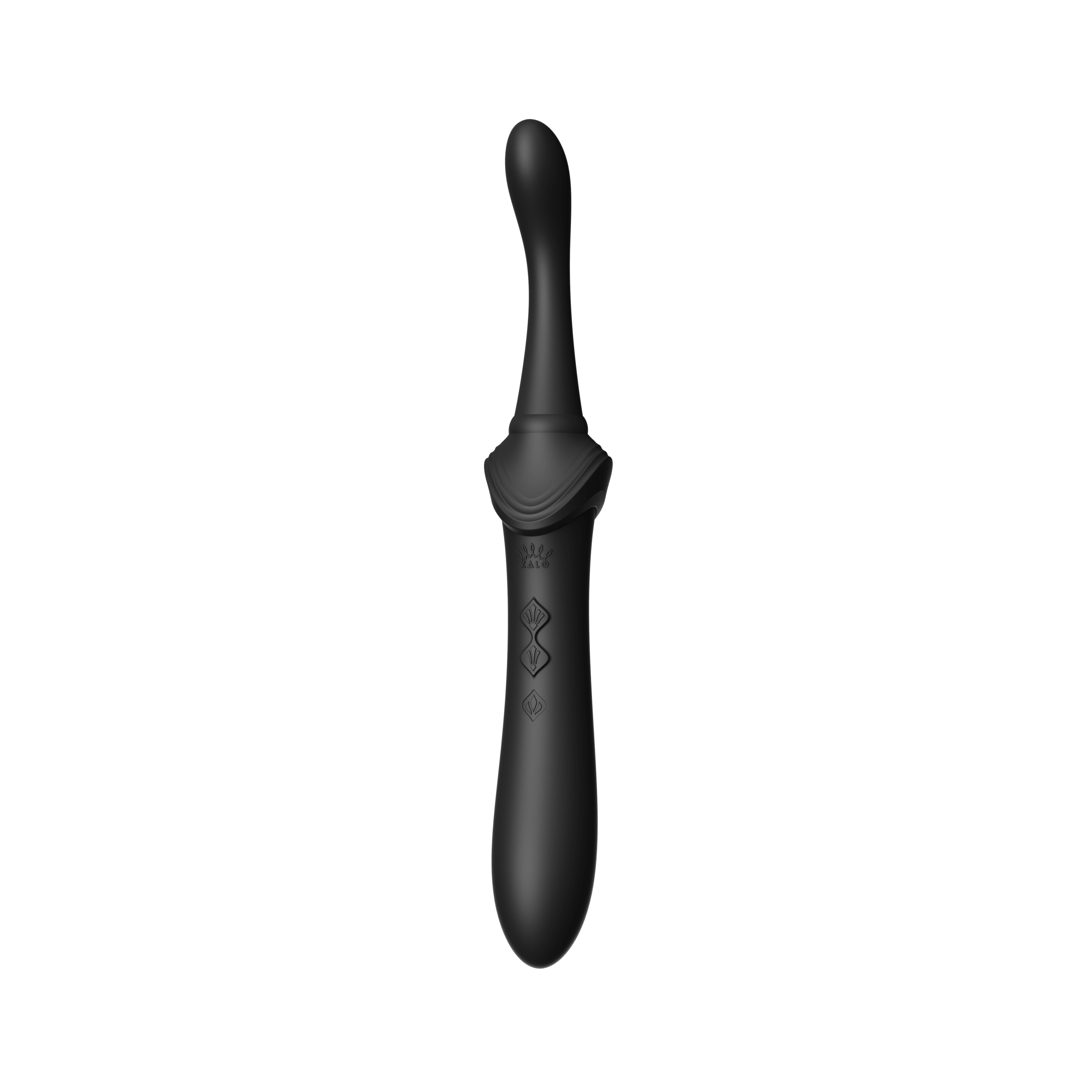 Bess 2 Obsidian Black clitoral massager with targeted stimulation, waterproof design, USB rechargeable, 8 vibration modes, and heating function