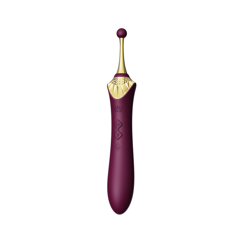 ZALO Bess 2 Clitoral Massager | Targeted Stimulation Clit Massager with 8 Vibration Modes | Waterproof Sex Toy | USB Rechargeable Batter | 1-yr Warranty | Velvet Purple