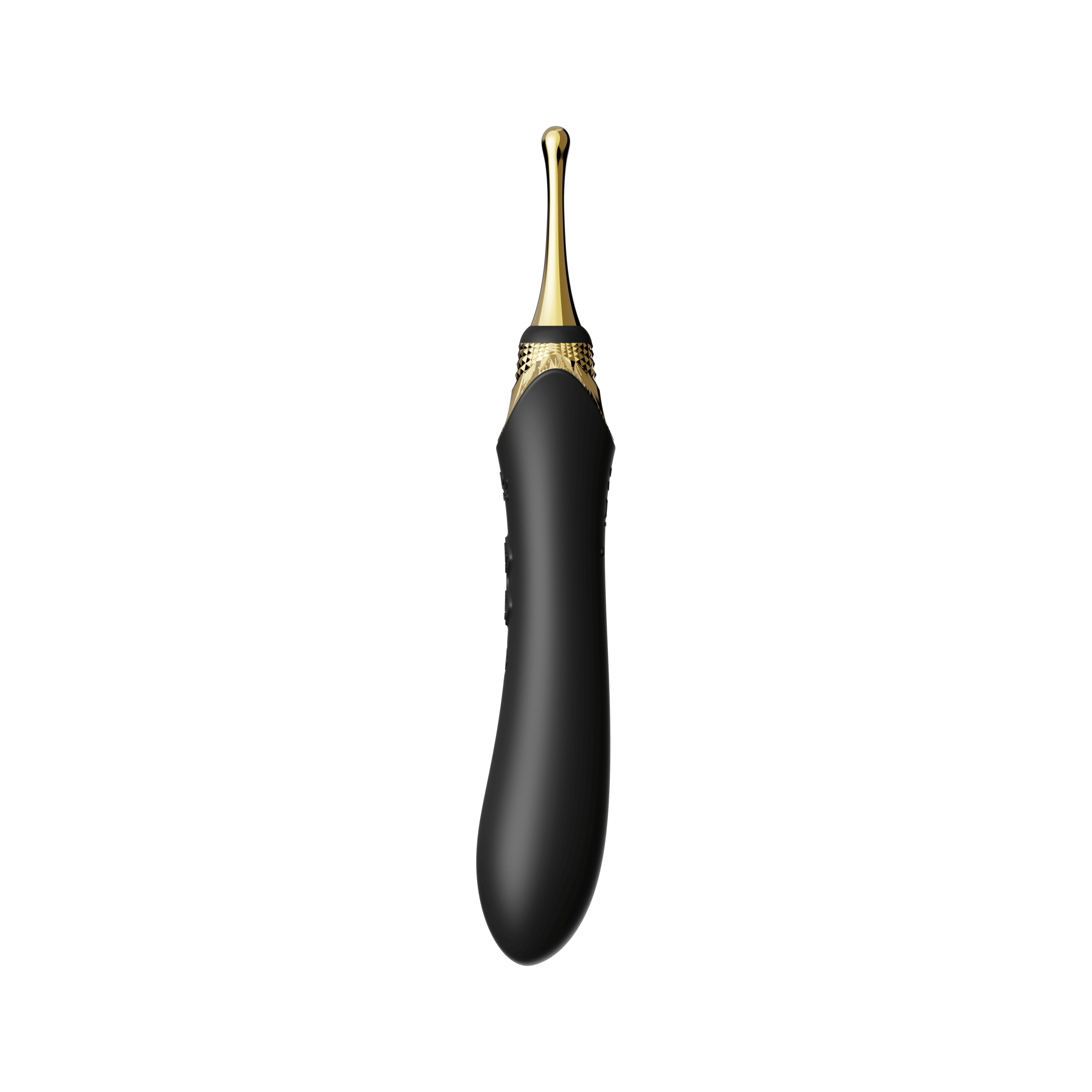Bess 2 Clitoral Massager in Obsidian Black with Precision Head Attachment for Targeted Stimulation, featuring 8 Vibration Modes and Waterproof Design