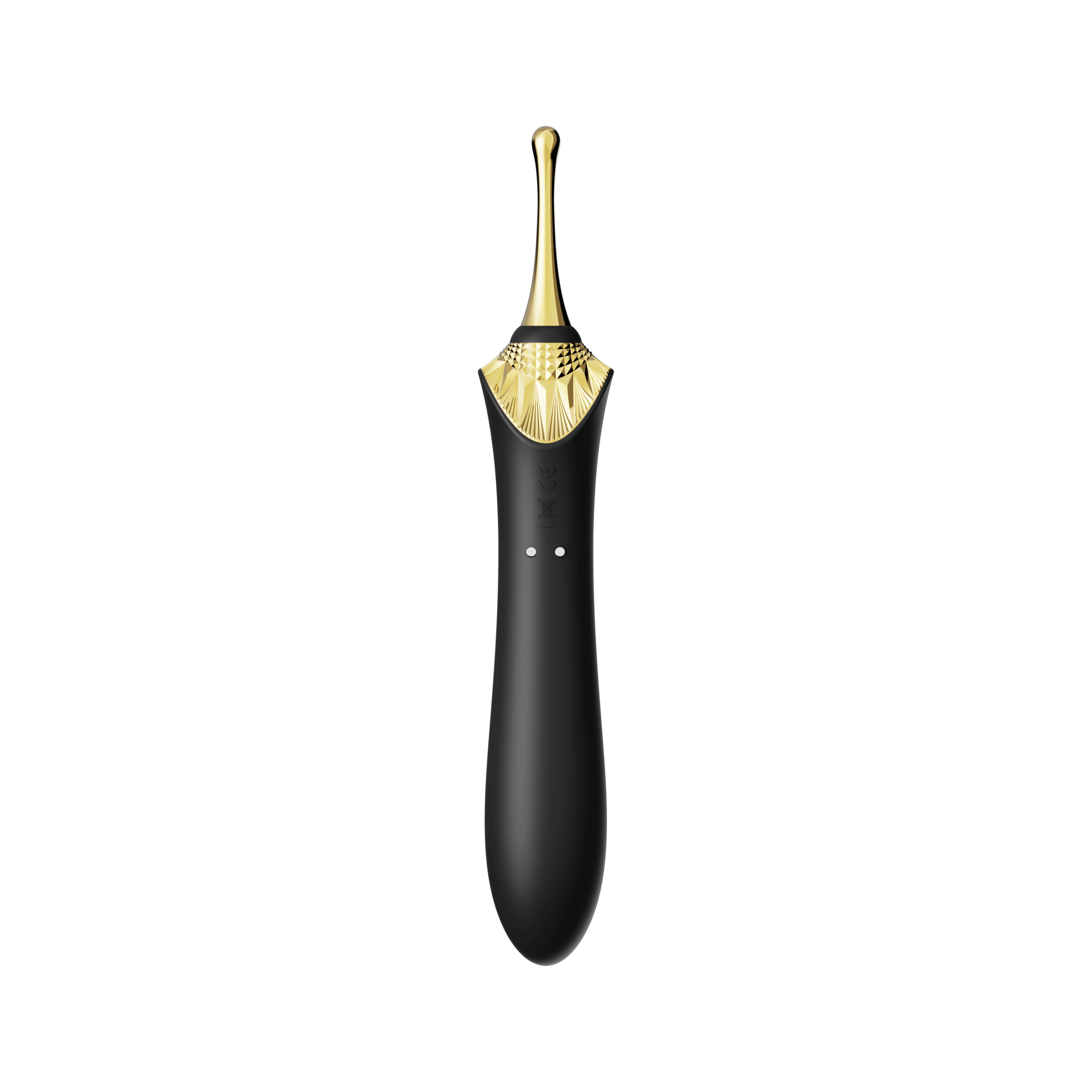 Bess 2 Clitoral Massager in Obsidian Black with Gold Details for Targeted Stimulation and G-spot Targeting