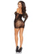 2 Pc. Lace Tube Dress and Gloves - One Size -  Black
