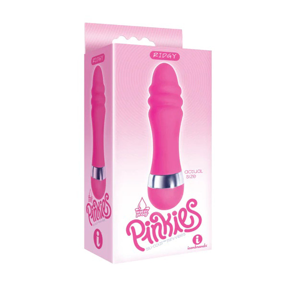 Pinkies Silicoat Mini-Vibe - Ridgy - Pink-0