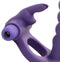 Double Delight Dual Insertion Vibrating  Rabbit Cock Ring-1