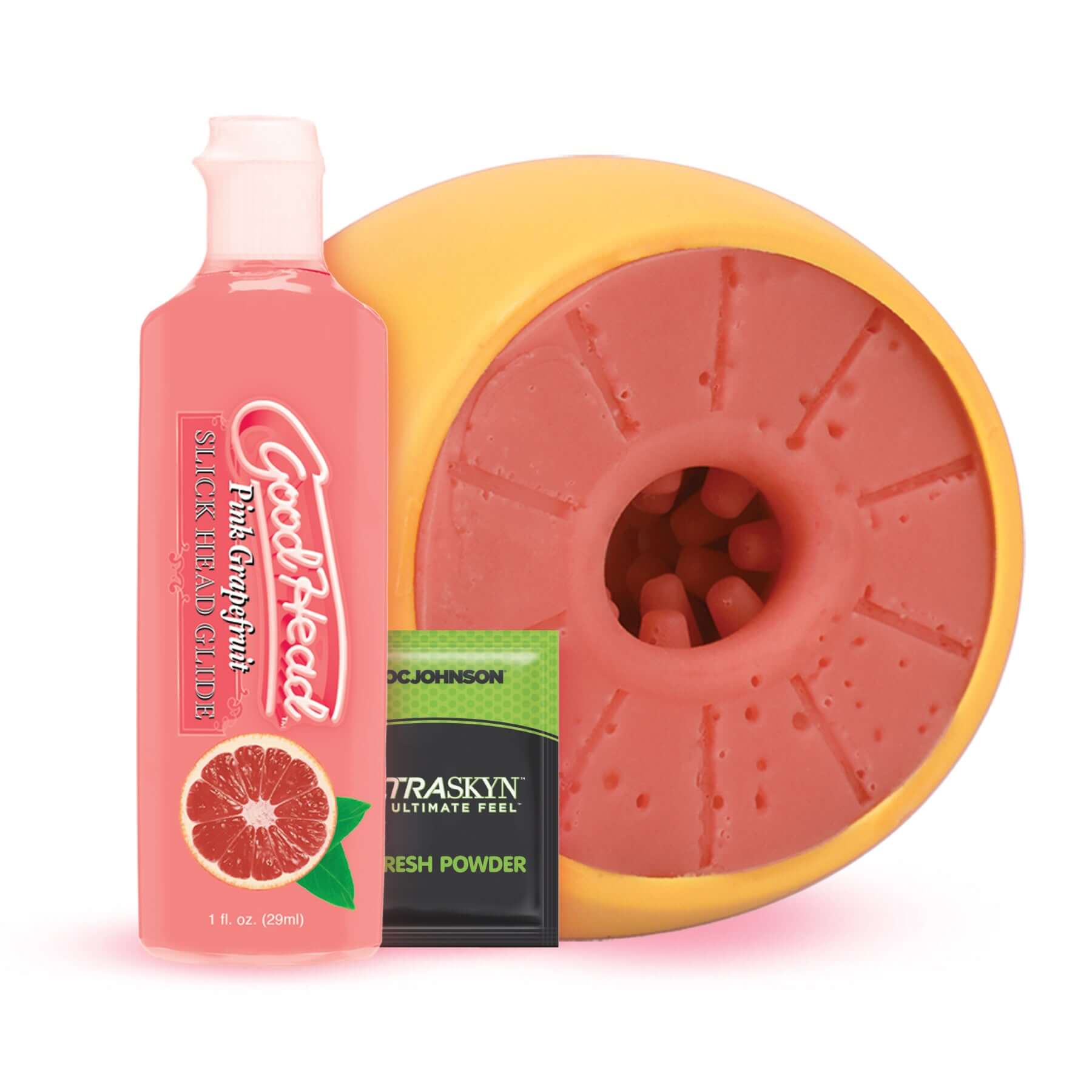 Goodhead - Grapefruit Blowjob Set - Yellow/pink-6