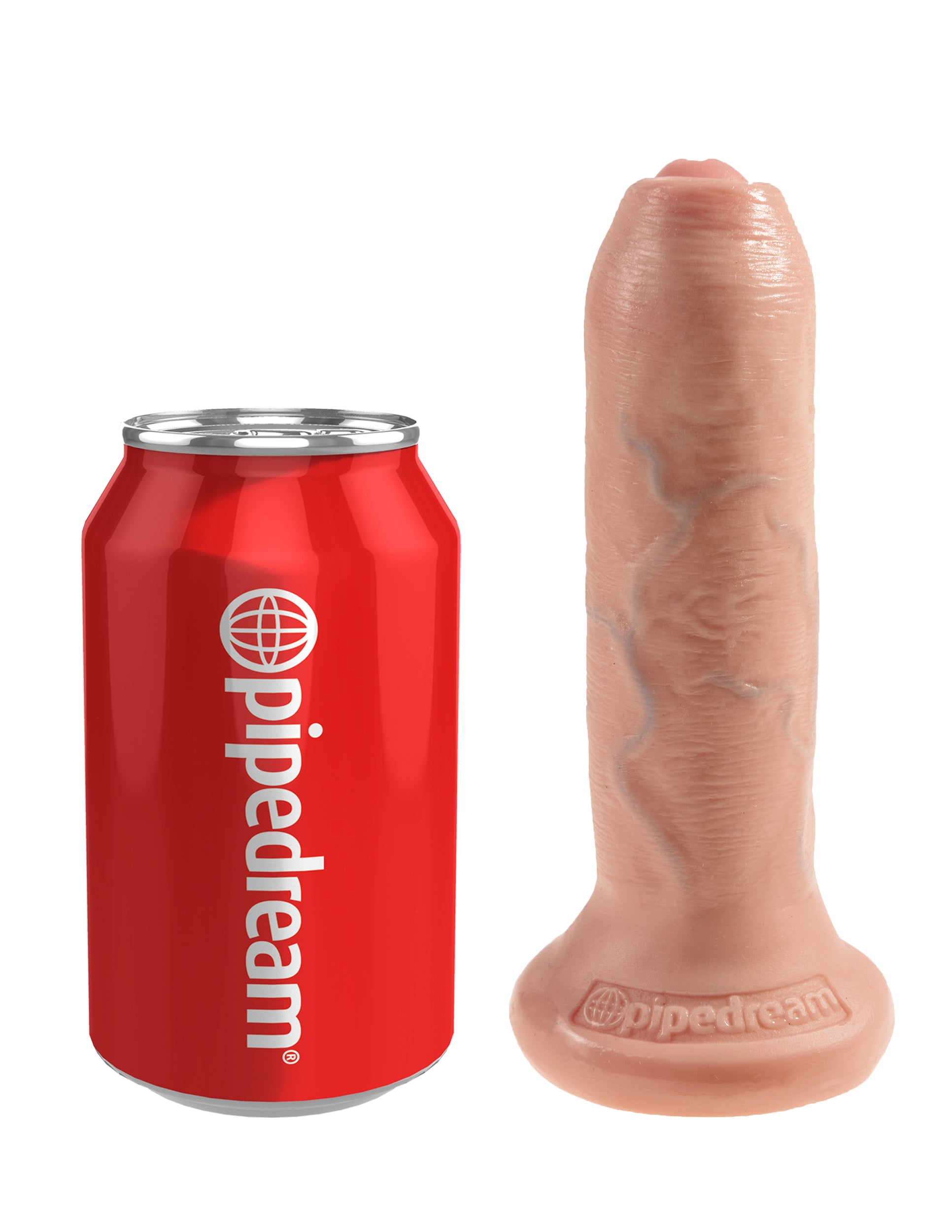 King Cock Uncut 6 inches Dildo - Realistic Foreskin & Suction Cup Base