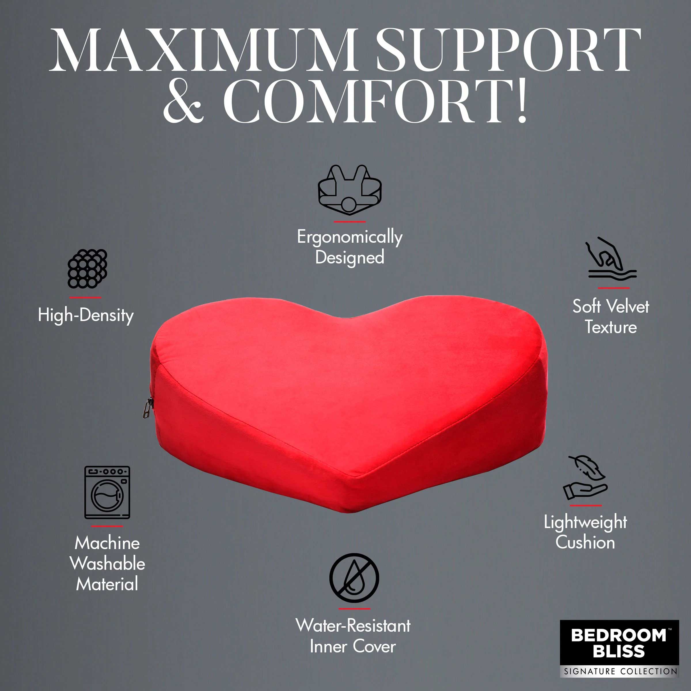Love Pillow Heart Pillow - Red-2