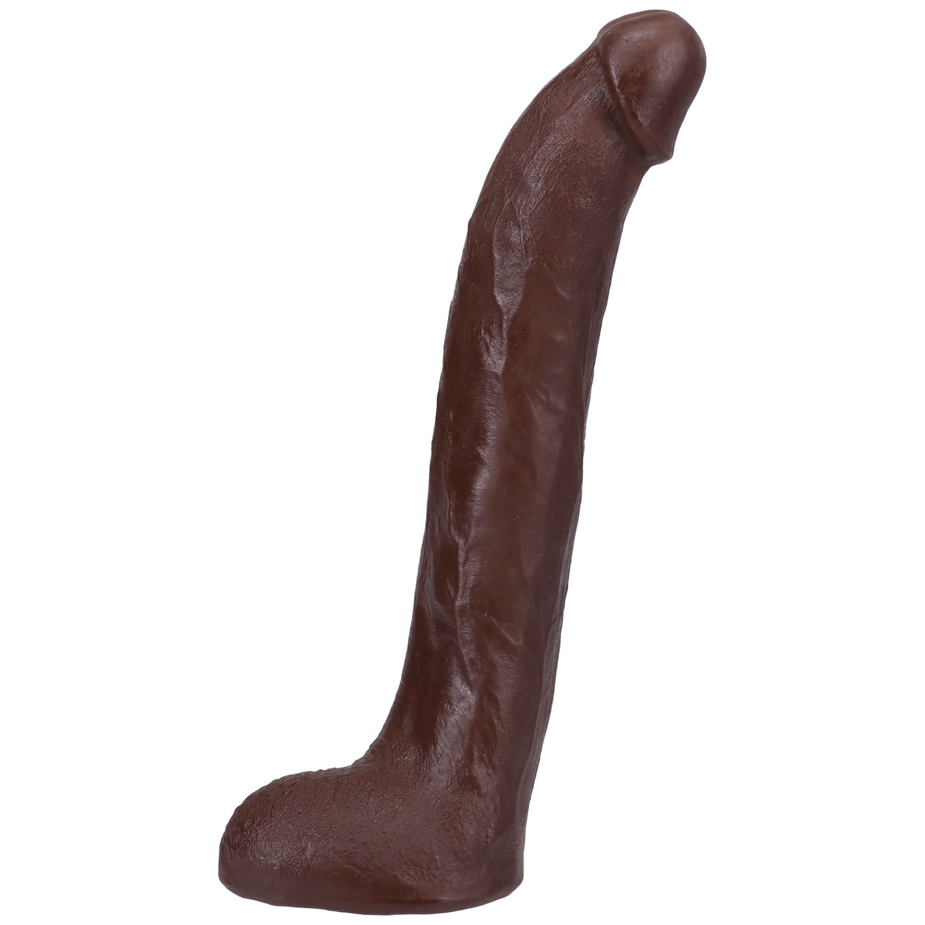 Signature chocolate-colored Brickzilla 13-inch ULTRASKYN cock with lifelike veins and curves, includes removable Vac-U-Lock suction cup.