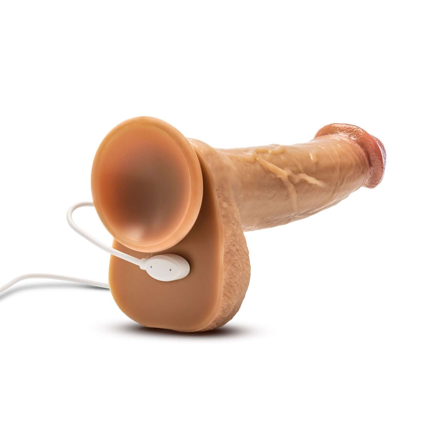 Dr. Skin Silicone - Dr. Phillips - 8.5 Inch  Thrusting Dildo - Tan-4