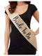 Deluxe Glitter Bride to Be Sash - Black and Gold-0
