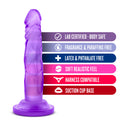 Naturally Yours - 5 Inch Mini Cock - Purple