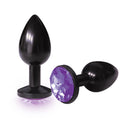 The 9's the Silver Starter Anodized Bejeweled Stainless Steel Plug - Violet