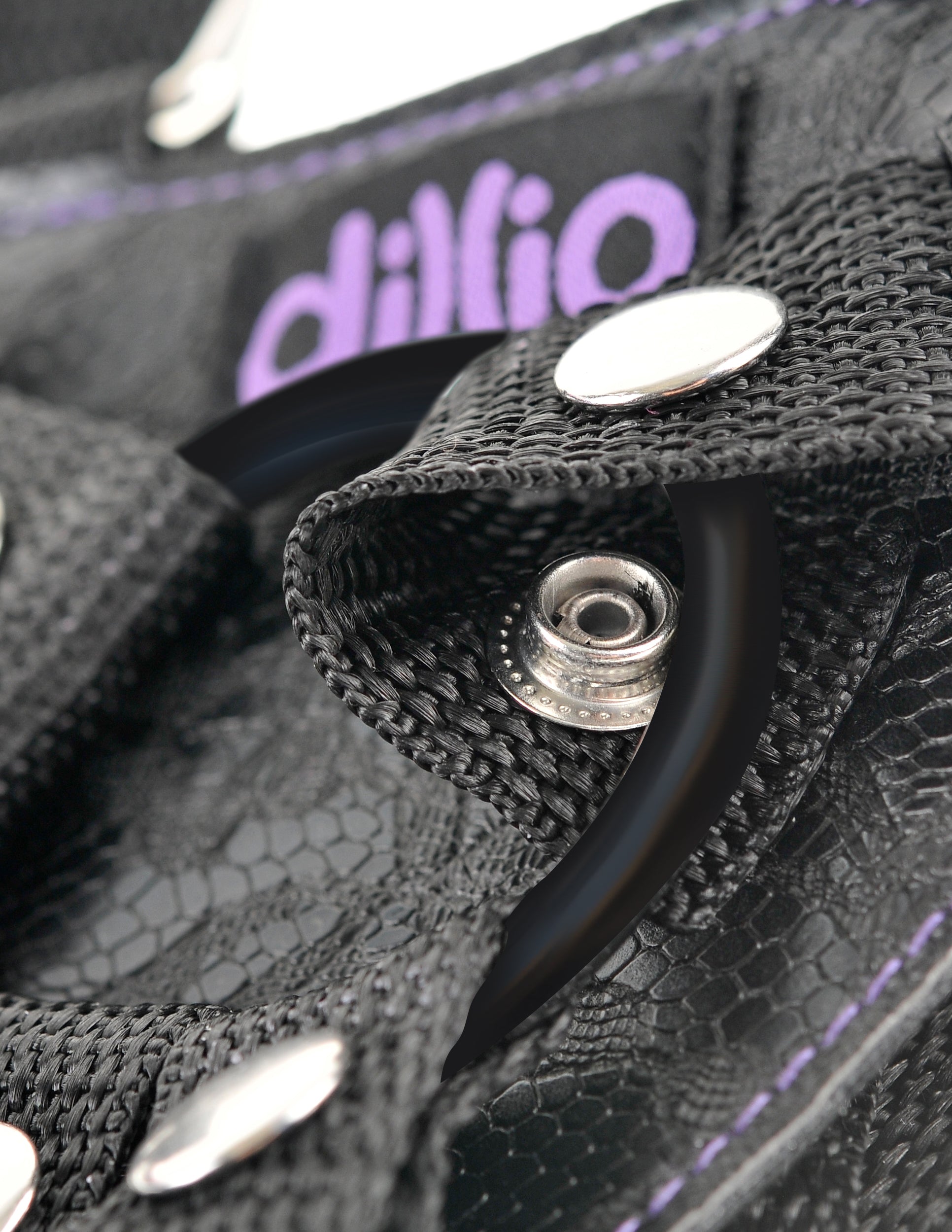 Dillio Purple - 6 Inch Strap-on Suspender Harness Set-3