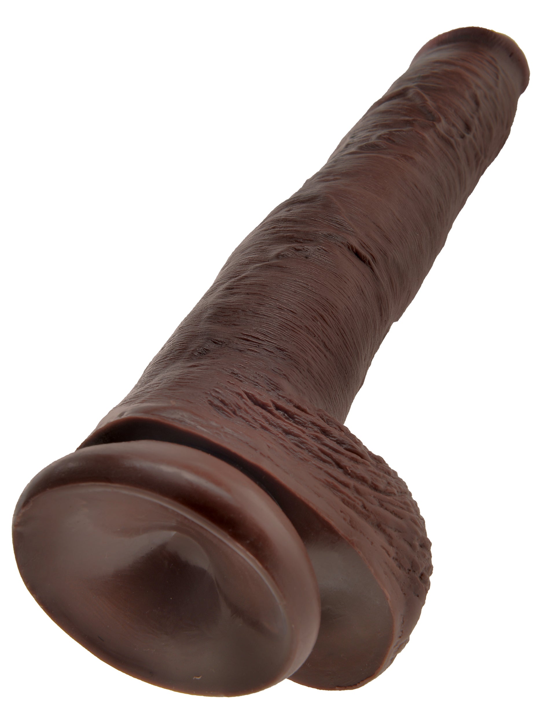 King Cock 14 Inch Cock With Balls - Brown-4