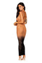 Bodystocking Gown - One Size - Black/copper-0