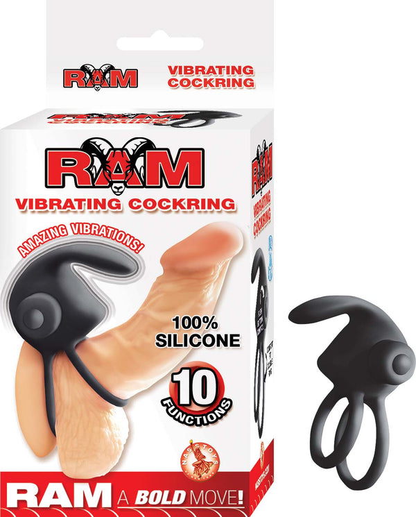 Ram Vibrating Cockring - Black