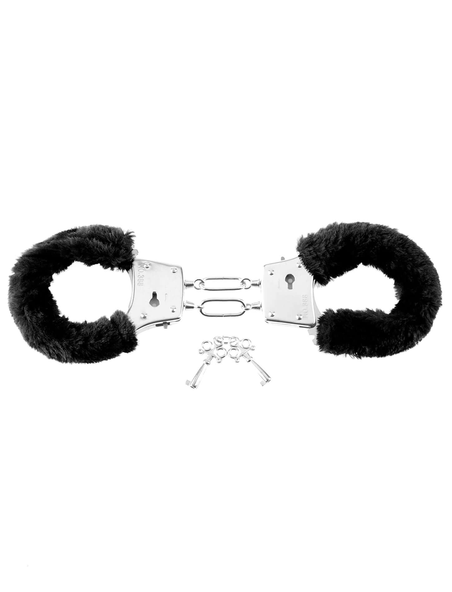 Fetish Fantasy Series Beginner's Furry Cuffs - Black-3