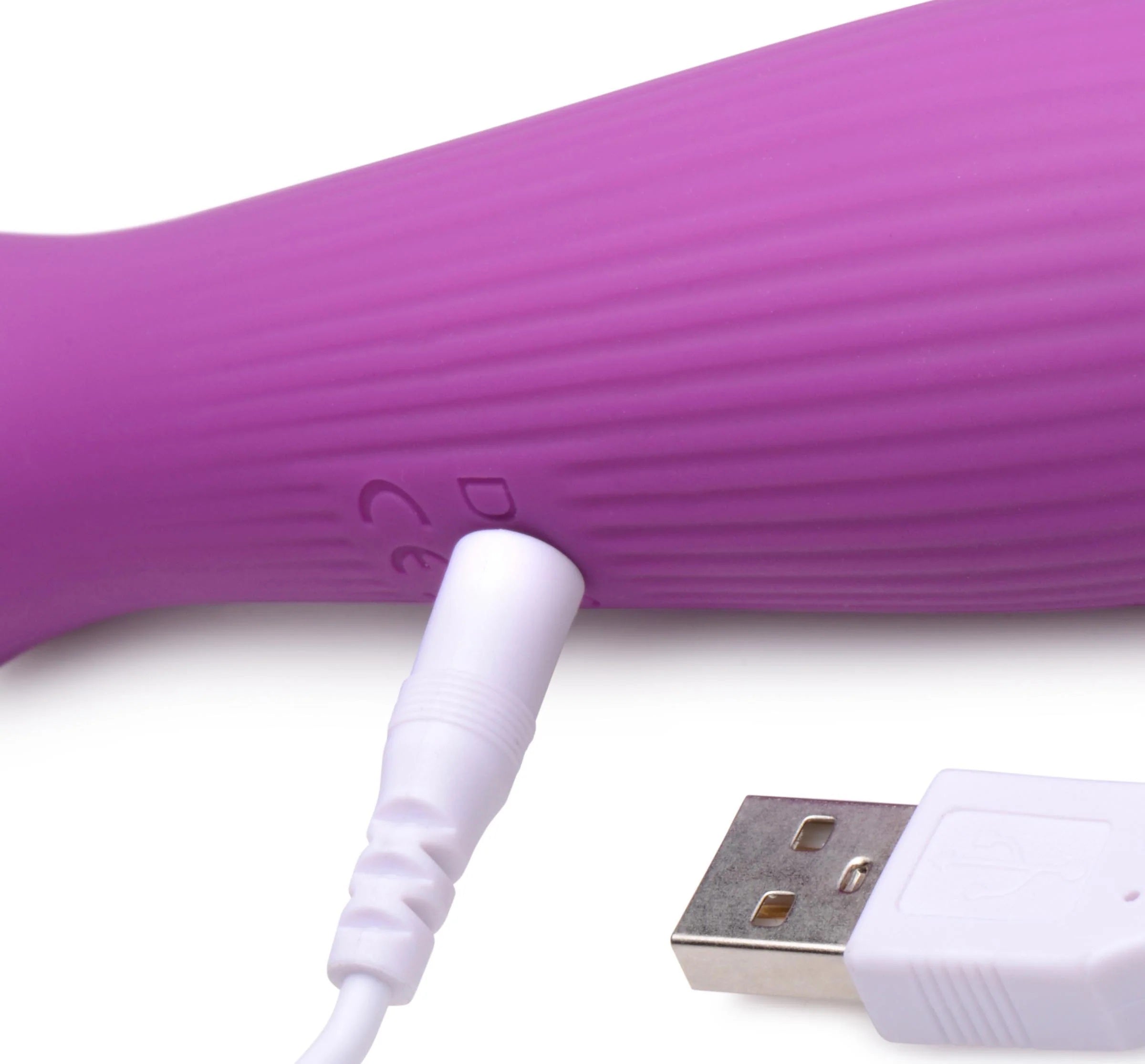 Silicone Wand Massager - Violet-1