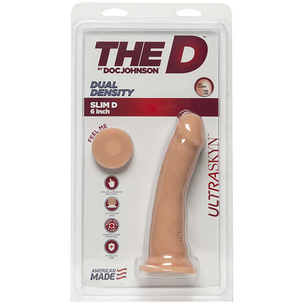 The D - Slim D - 6 Inch Without Balls - Ultraskyn - Vanilla-0