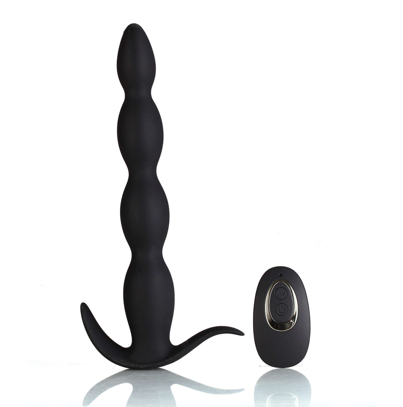 Mason Remote Control Silicone Butt Plug - Black-3