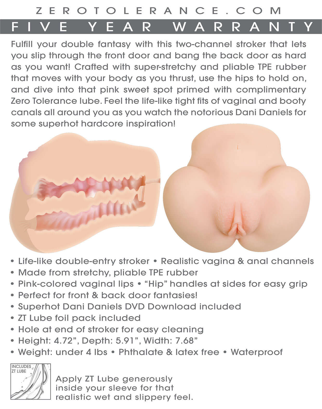 Dani Daniels Movie Download With Realistic Ass and Vagina Stroker-9