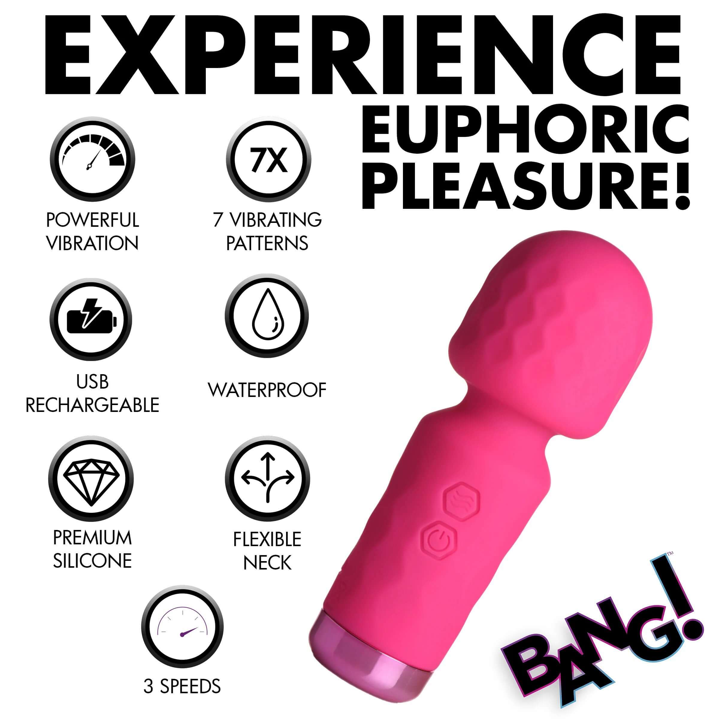 10x Mini Silicone Wand - Pink-4
