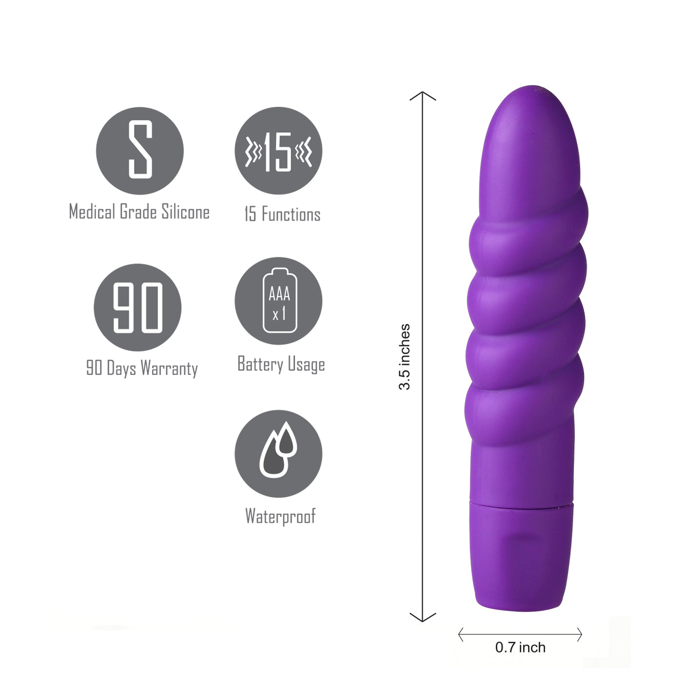 Sugr Twissty Mini Bullet - Purple-1