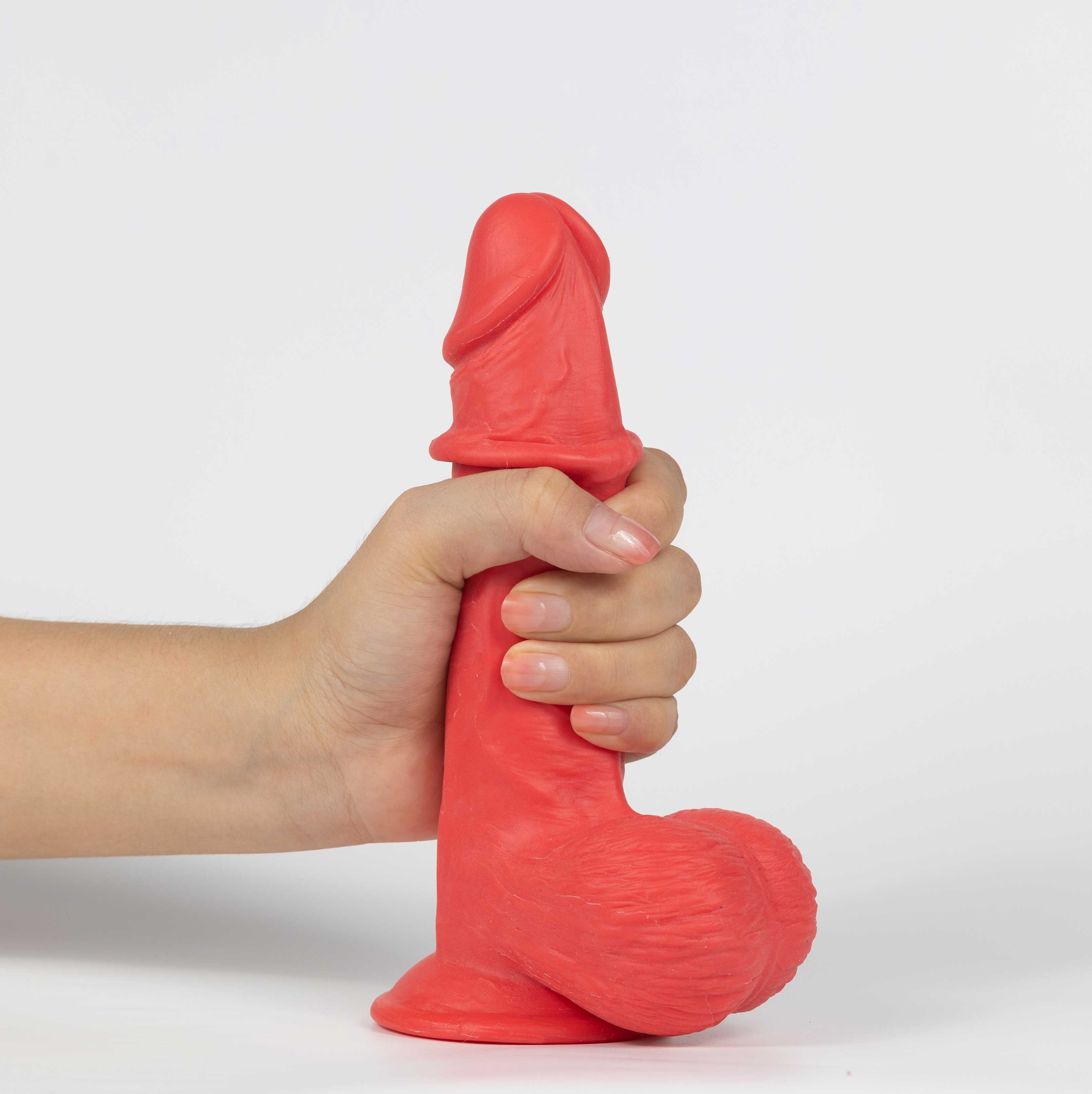 Get Lucky Ms. Ruby 7.5 Inch Dildo - Red-1