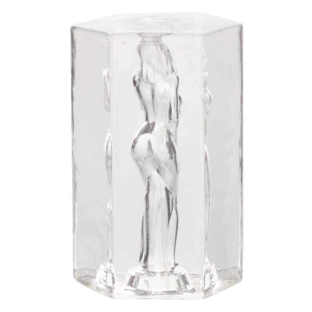 Girls Girls Girls Crystal Masturbator - Clear, soft, tight, and stretchy intimate travel companion for sensual pleasure and excitement.