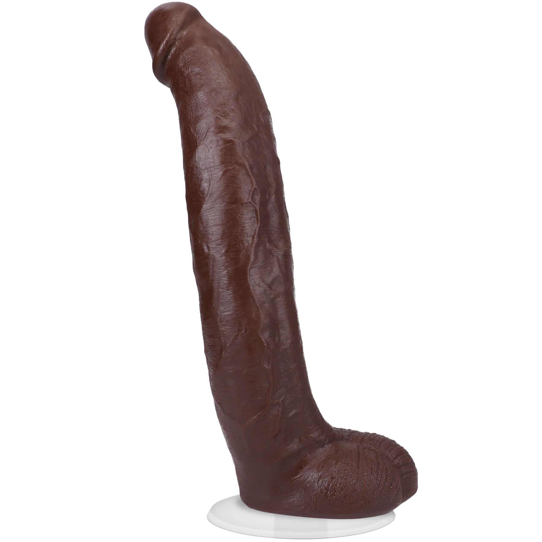 Brickzilla 13 Inch Ultraskyn Cock with Removable Vac-U-Lock Suction Cup - Chocolate - Realistic Dildo with Veins and Curves for Ultimate Experience