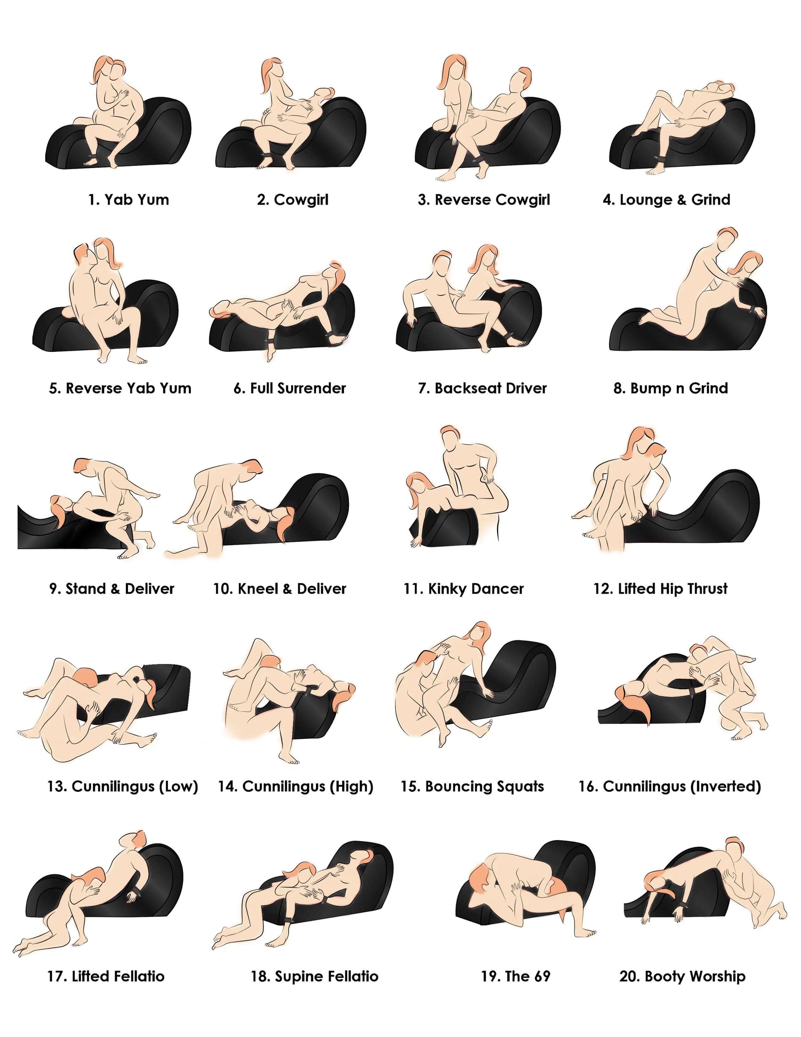 Bondage Love Couch - Black-11