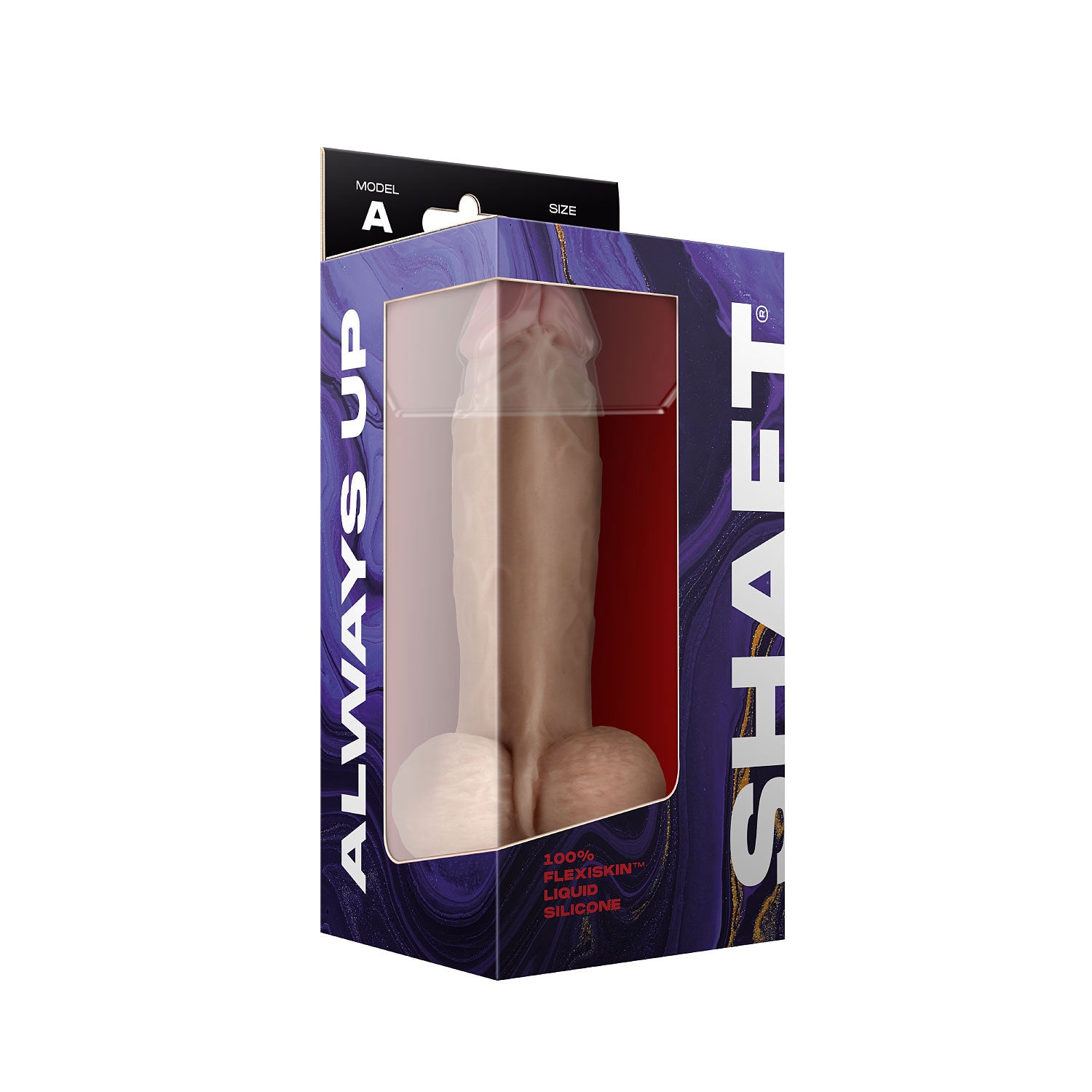 Shaft - Model a 8.5 Inch Liquid Silicone Dong With Balls - Pine-1