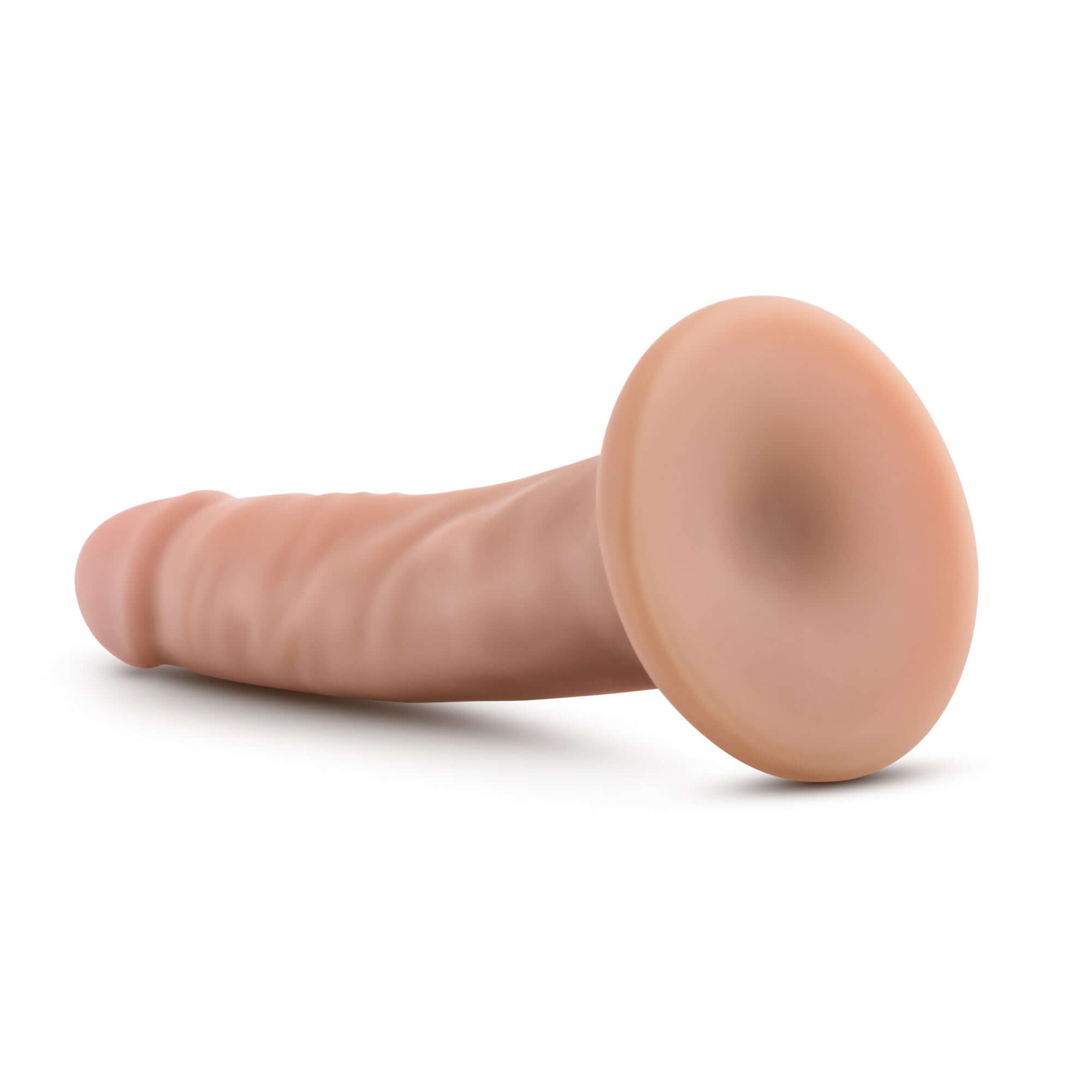 Dr Skin 5.5 Inch Cock With Suction Cup Vanilla, versatile and compact dildo for comfortable use.