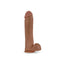 Silicone Willy's 11.5 Inch Mocha Dildo: Premium Silicone Realistic Design with Suction Cup Base