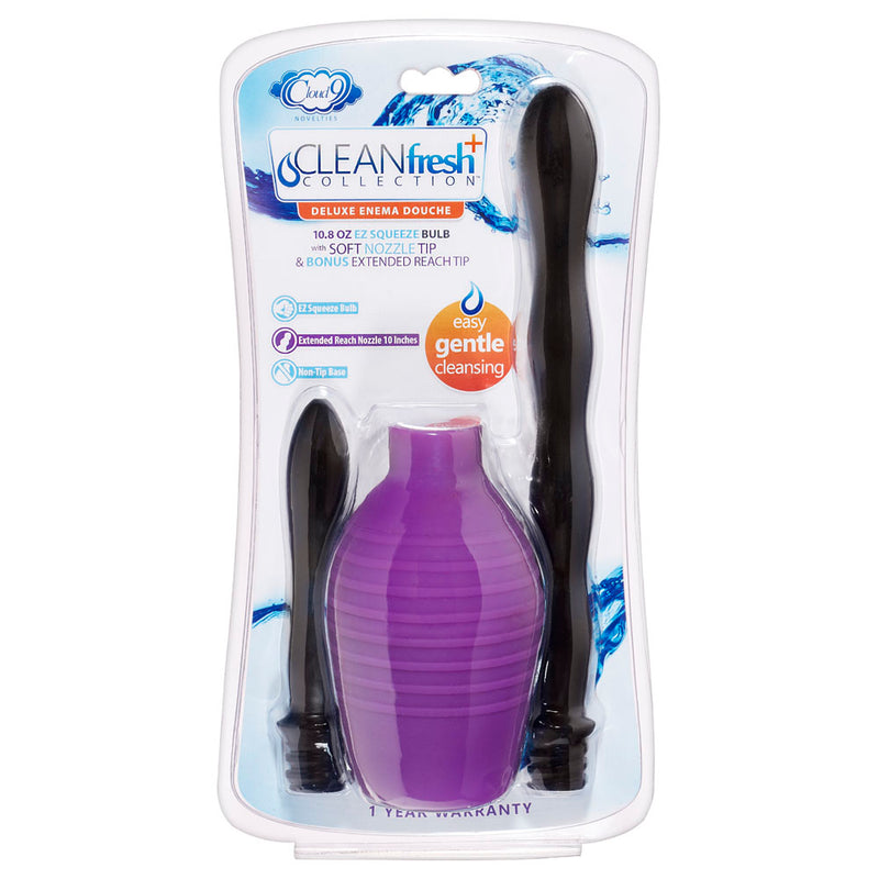 Cloud 9 Fresh+ Deluxe Anal Enema Douche Kit 10.8 Oz: Ultimate in Comfort and Cleanliness