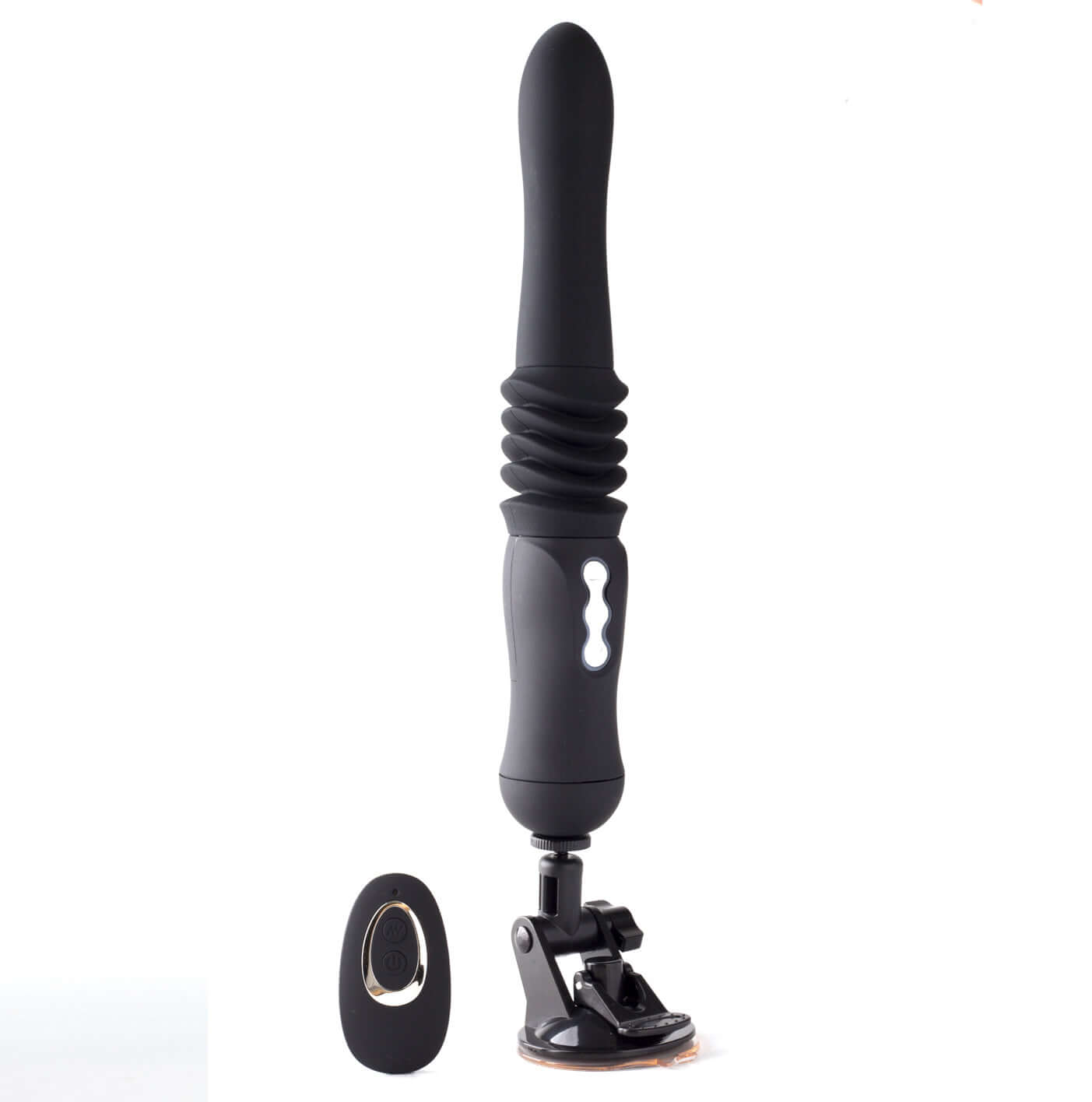 Max Silicone Thrusting Portable Love Machine -  Black-4