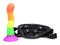 Proud Rainbow Silicone Dildo With Harness-2