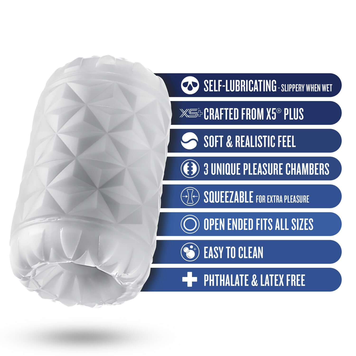 Rize - Reakt - Self-Lubricating Stroker - White-2