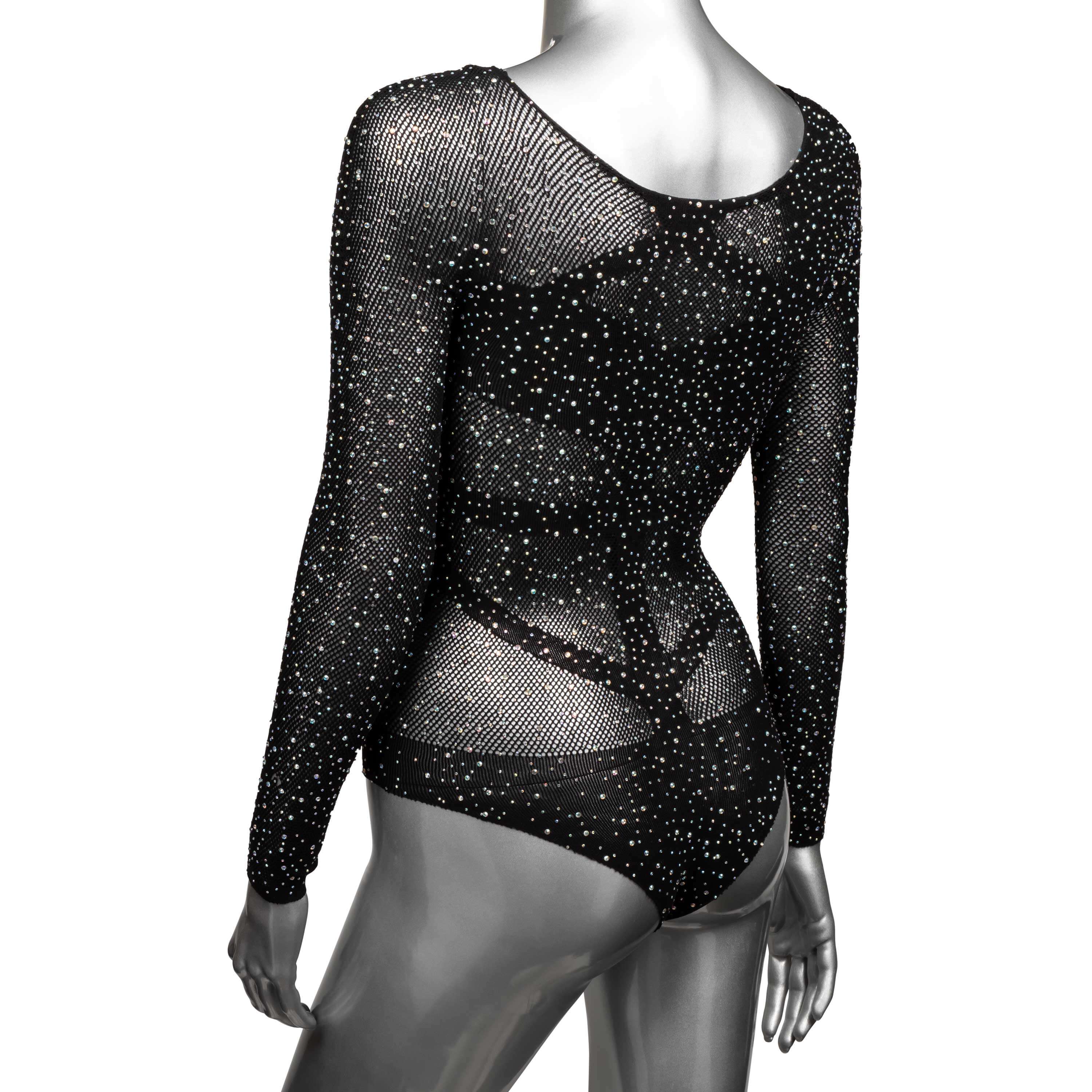 Radiance Long Sleeve Body Suit - Queen - Black-5