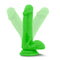 Neo - 6 Inch Dual Density Cock With Balls - Neon Green