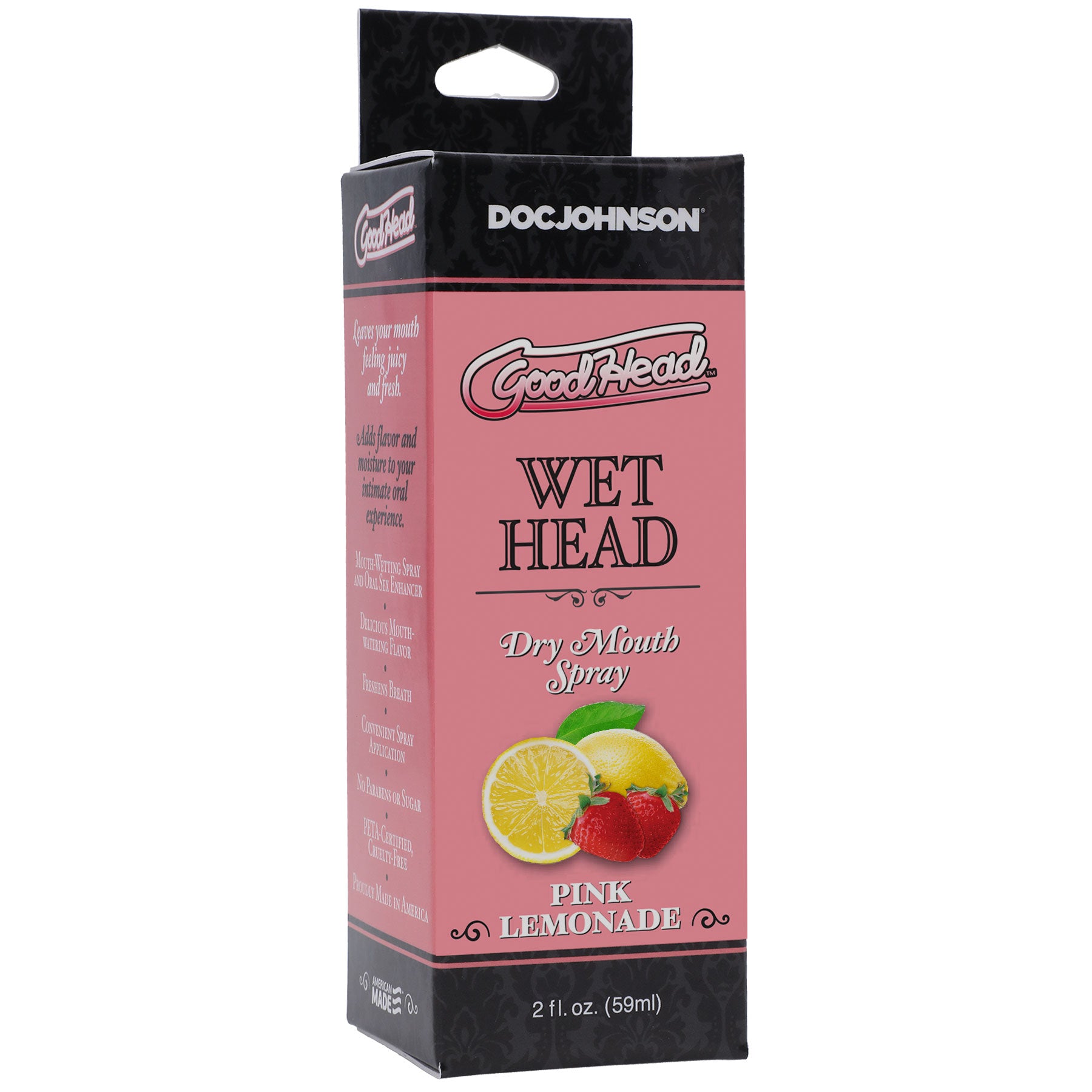 Goodhead - Wet Head - Dry Mouth Spray - Pink  Lemonade - 2 Fl. Oz. (59ml)