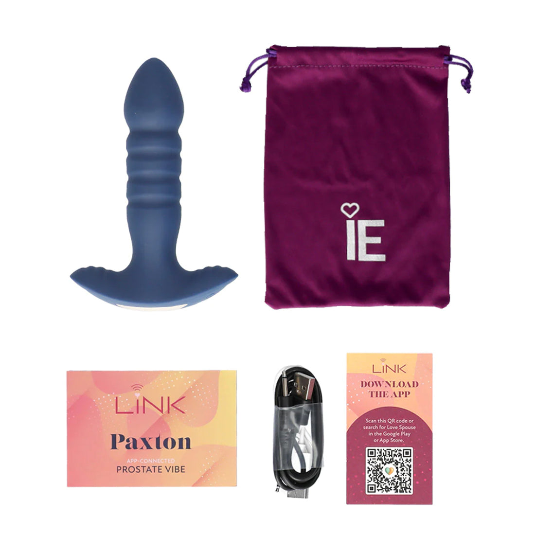 Link Paxton - App Connected Prostate Vibe - Navy  Blue-0