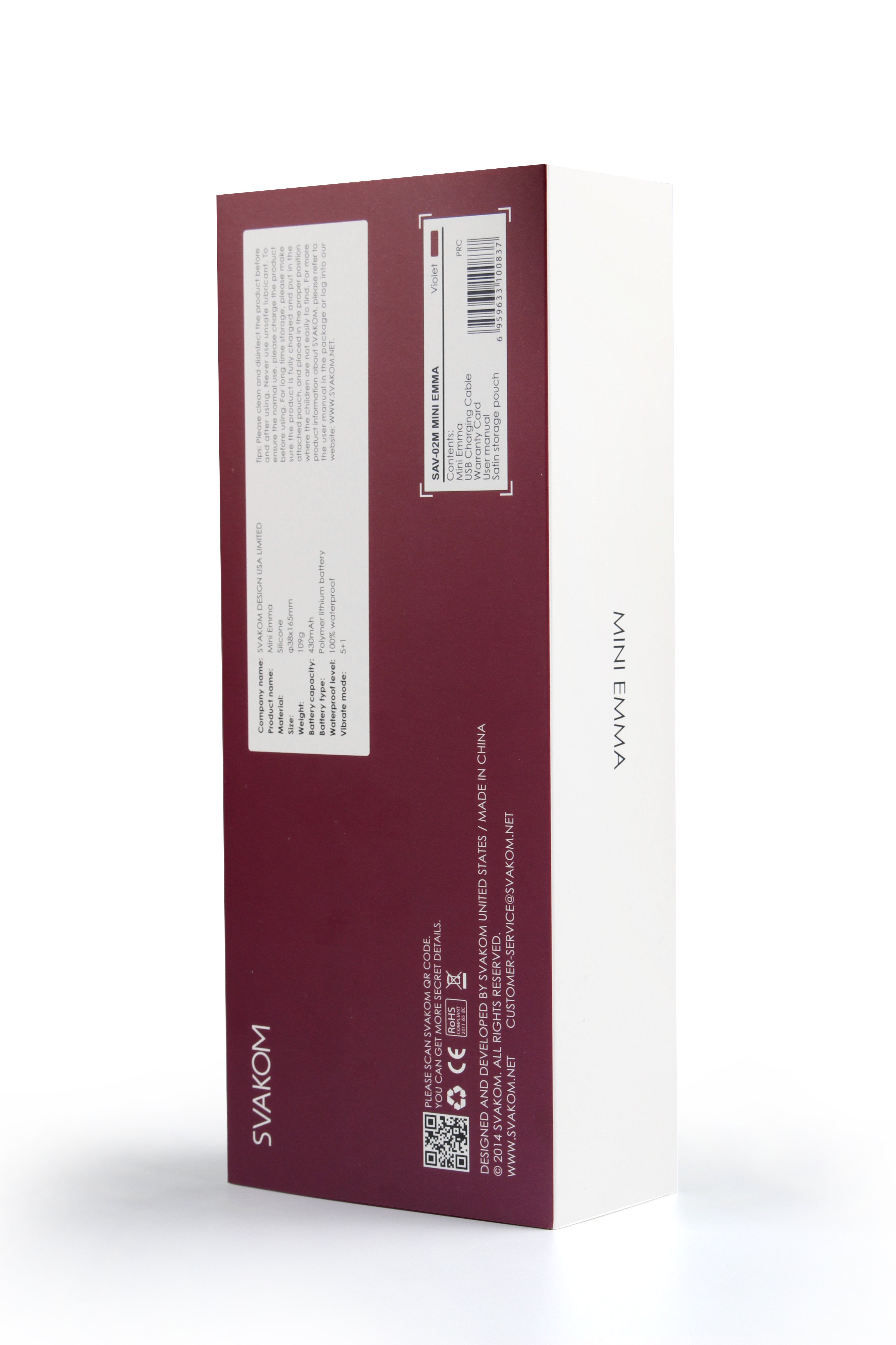 SVAKOM Mini Ema Powerful Vibrating Wand Violet